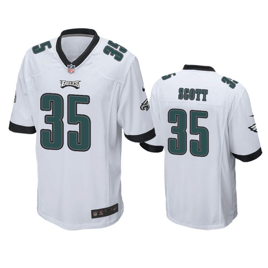 boston scott eagles game white jersey