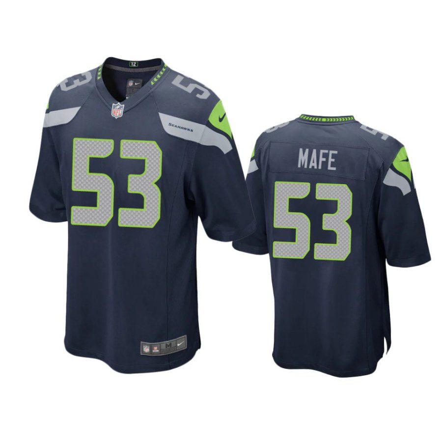 boye mafe seahawks game college navy jersey