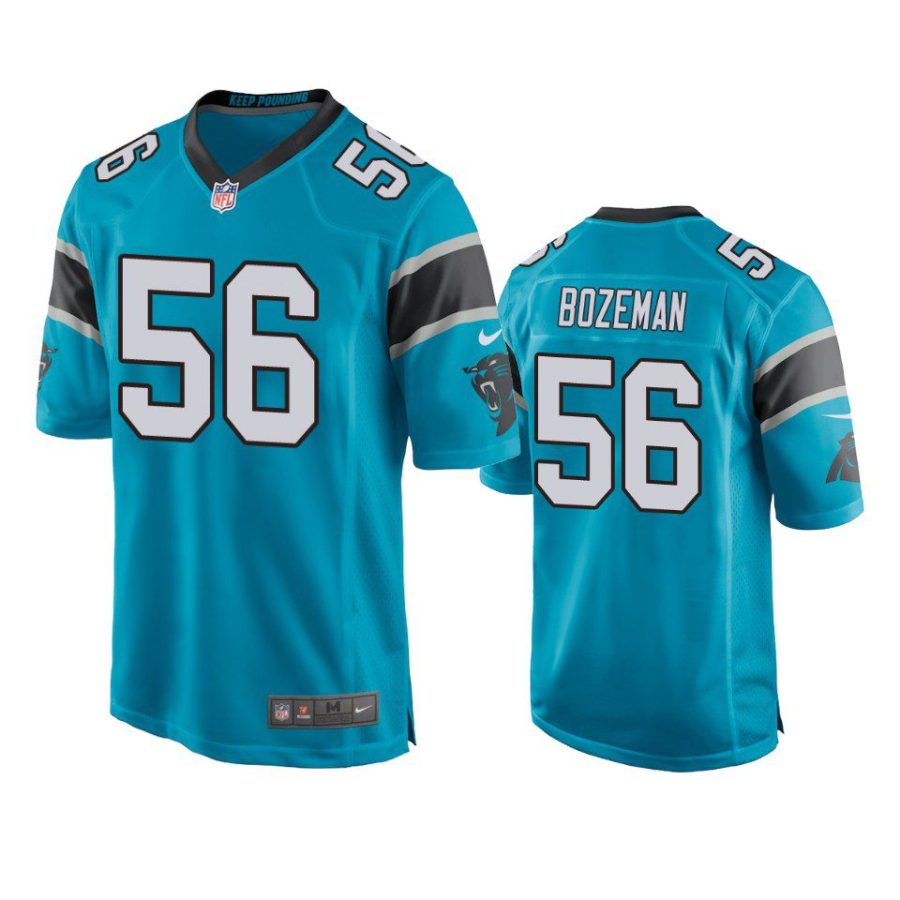 bradley bozeman panthers blue game jersey