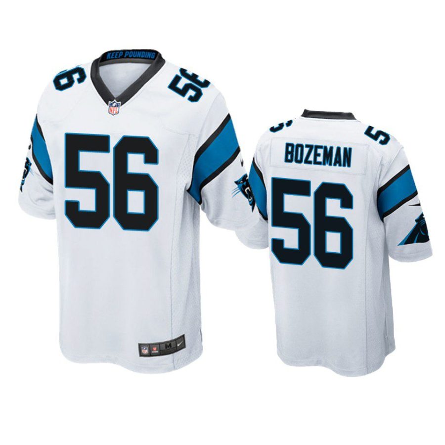 bradley bozeman panthers white game jersey