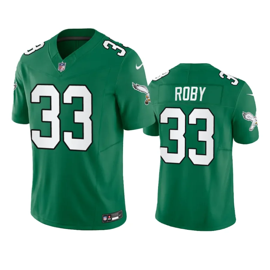 bradley roby eagles kelly green alternate limited jersey