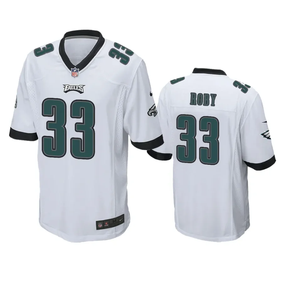 bradley roby eagles white game jersey