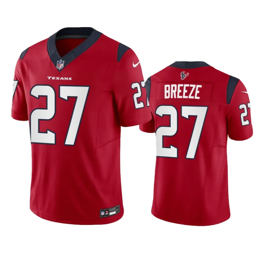 brady breeze texans jersey red limited vapor f.u.s.e