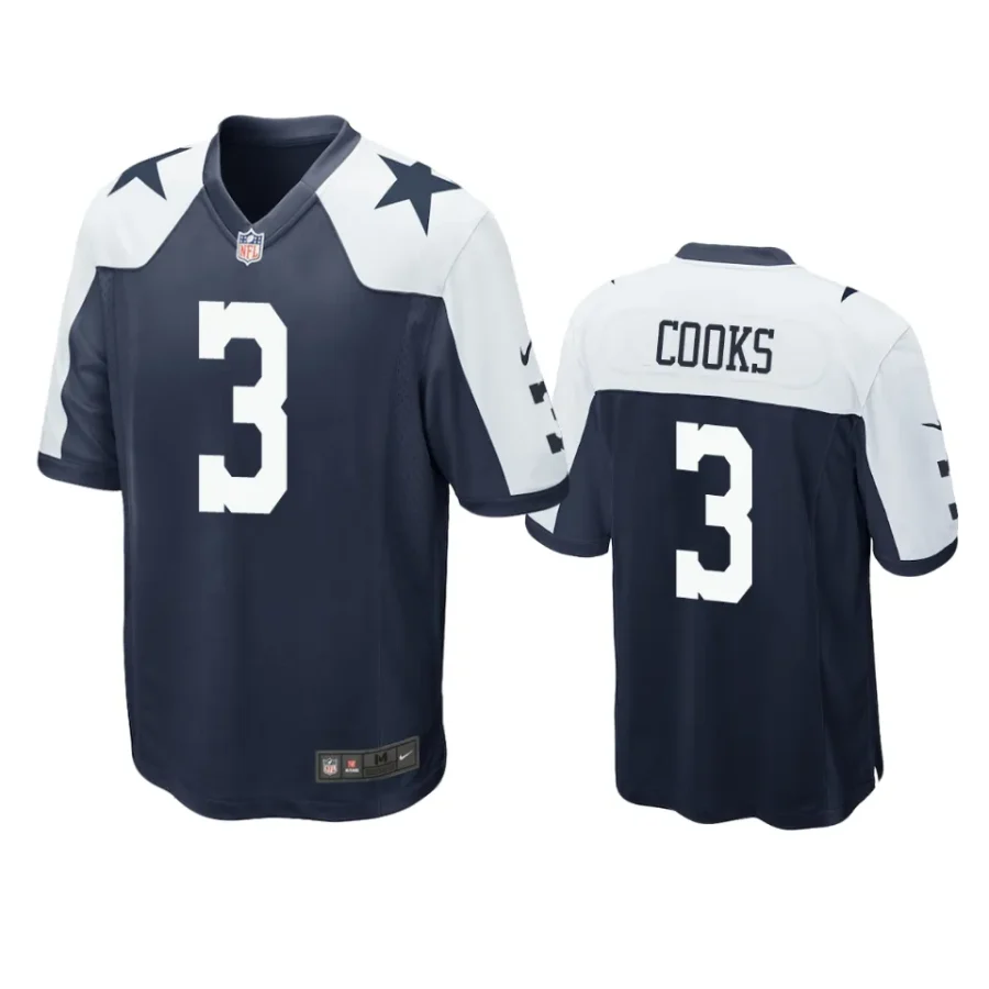 brandin cooks cowboys alternate game navy jersey