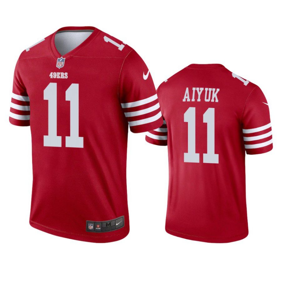 brandon aiyuk 49ers scarlet legend jersey