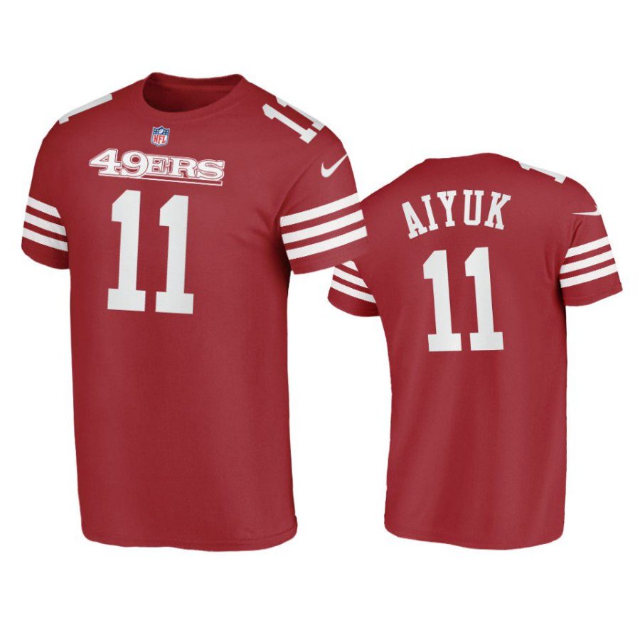 brandon aiyuk 49ers scarlet t shirt