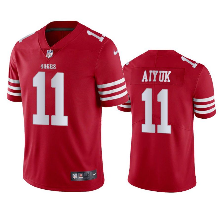 brandon aiyuk 49ers scarlet vapor limited jersey