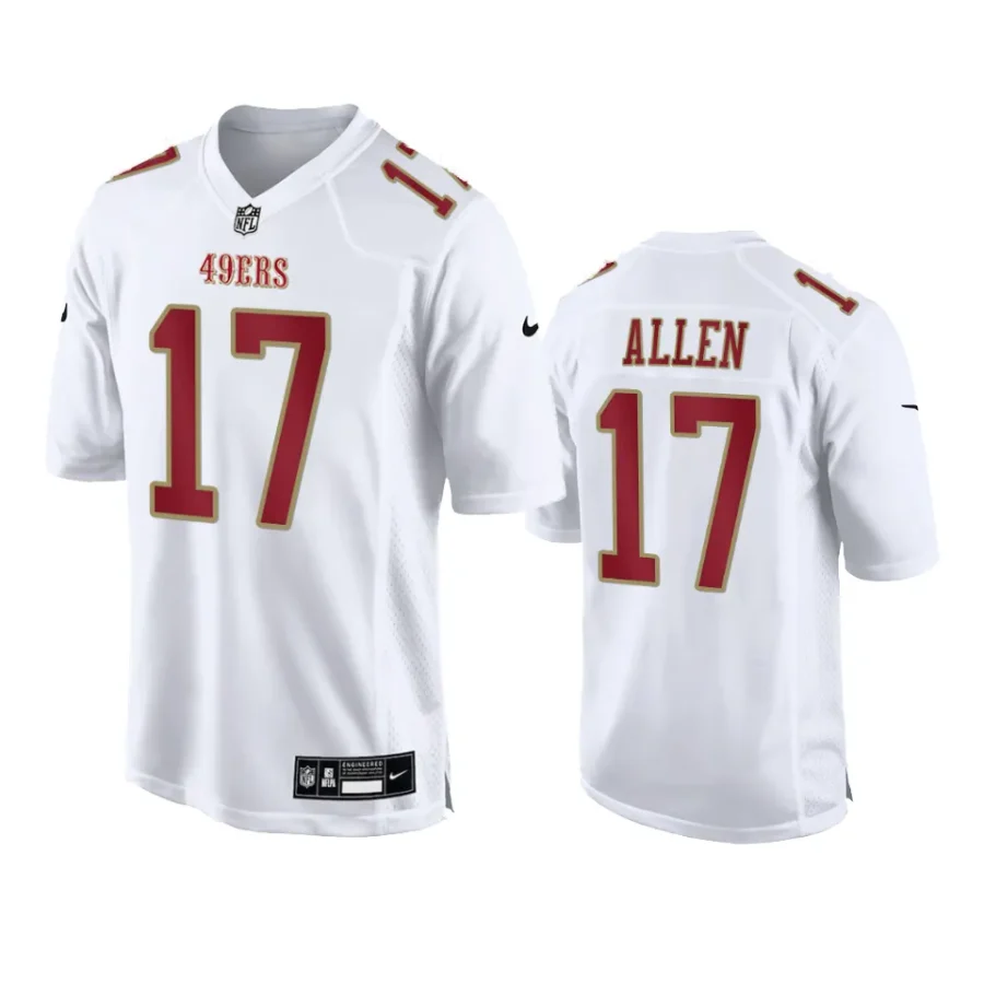 brandon allen 49ers tundra white fashion game jersey