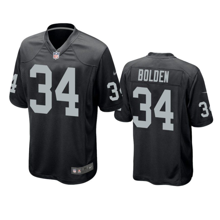 brandon bolden raiders black game jersey