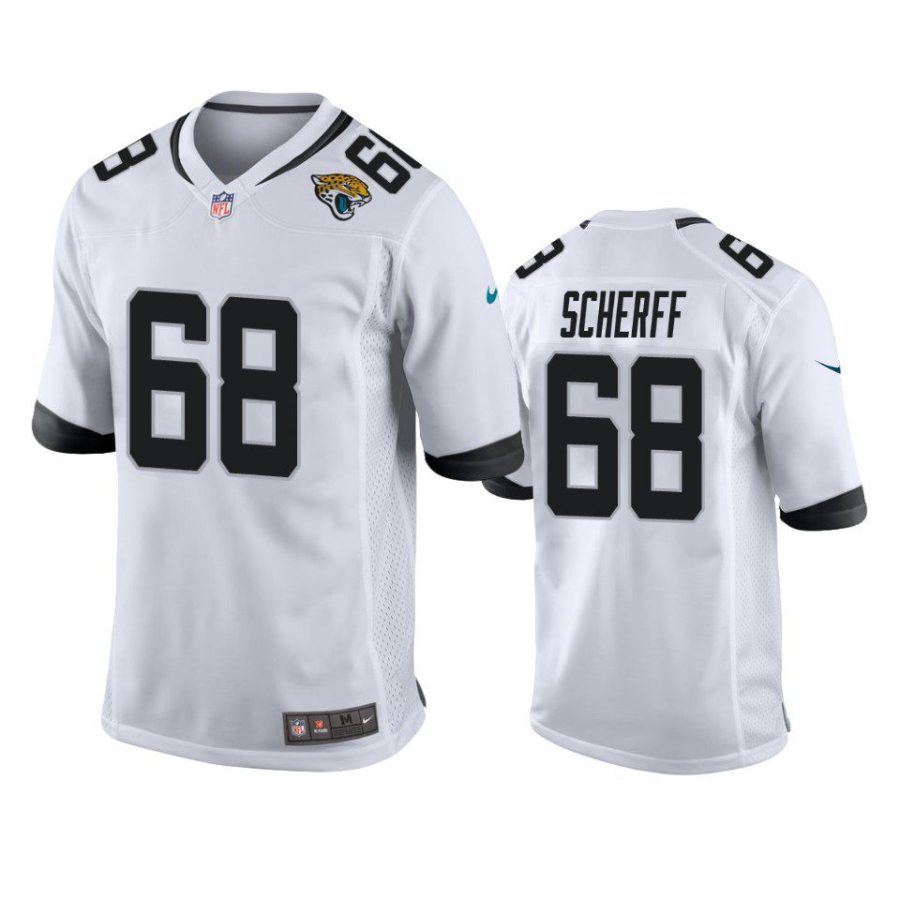 brandon scherff jaguars white game jersey 0a