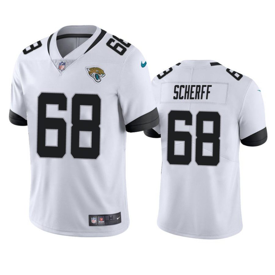 brandon scherff jaguars white vapor jersey 0a