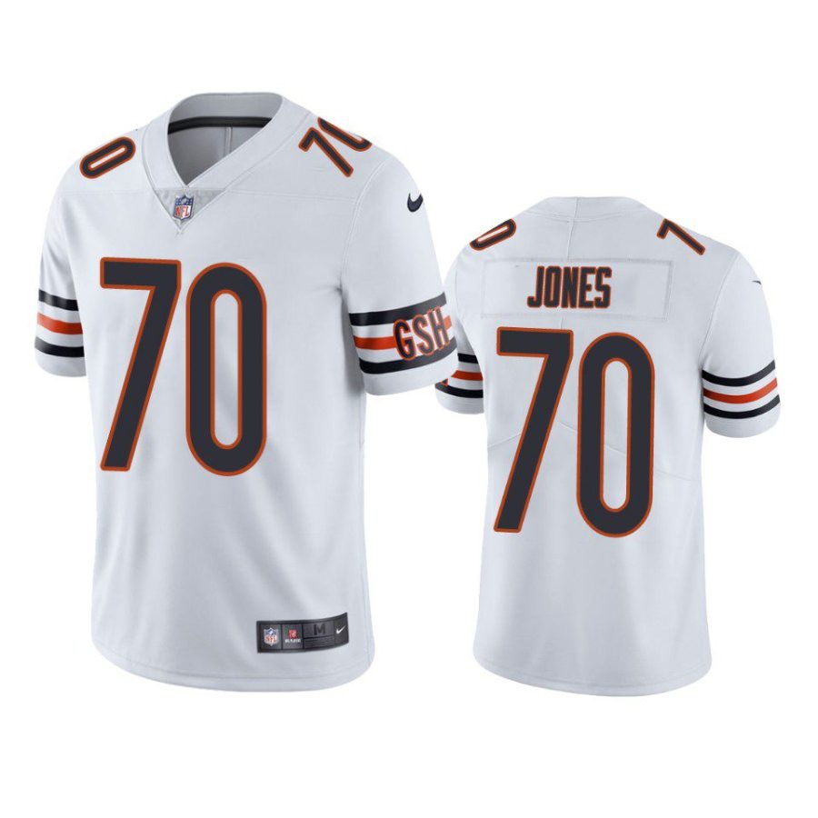 braxton jones bears vapor limited white jersey