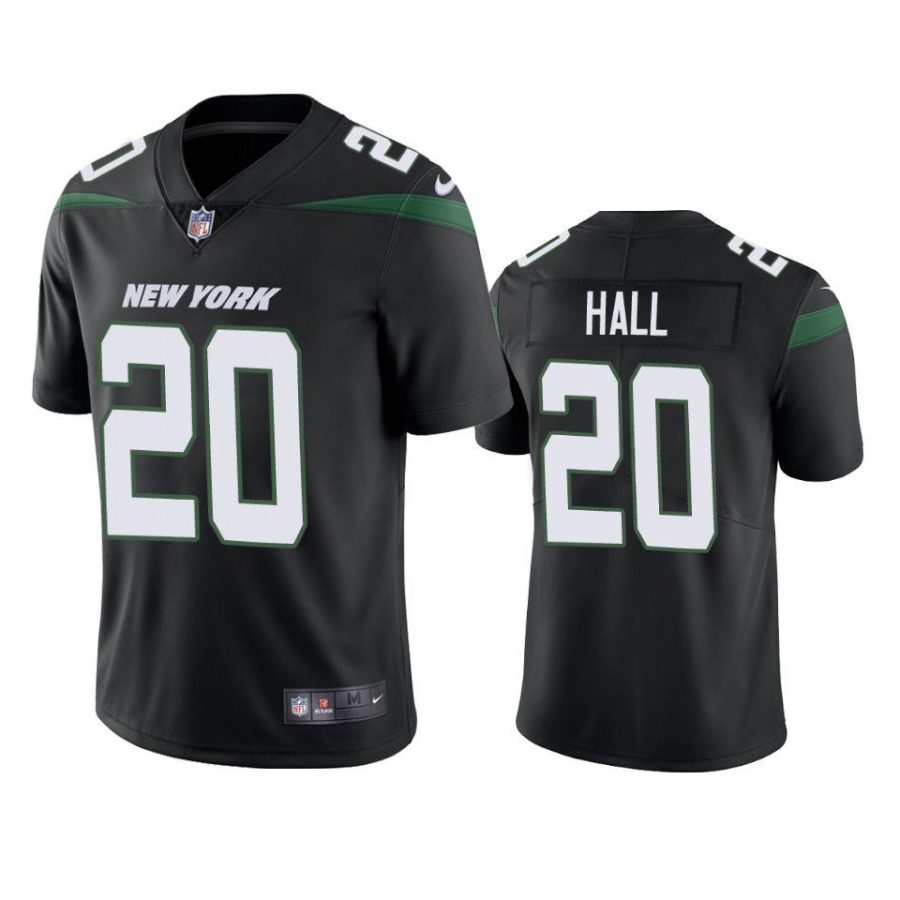 breece hall jets vapor limited black jersey