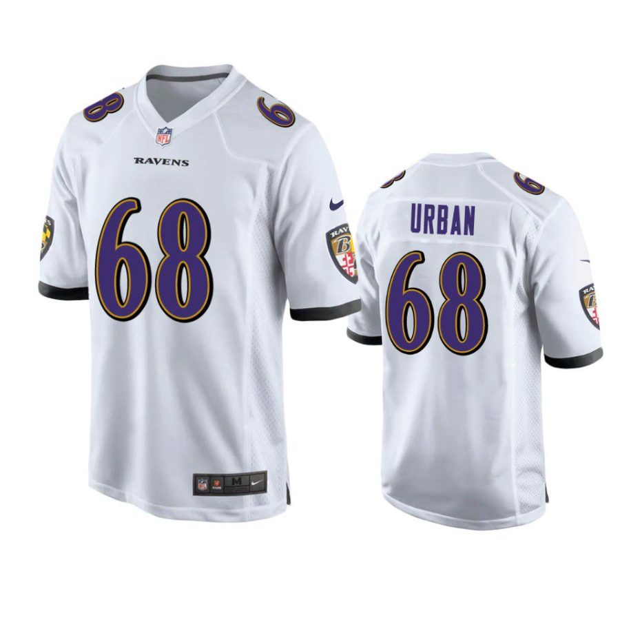 brent urban ravens white game jersey