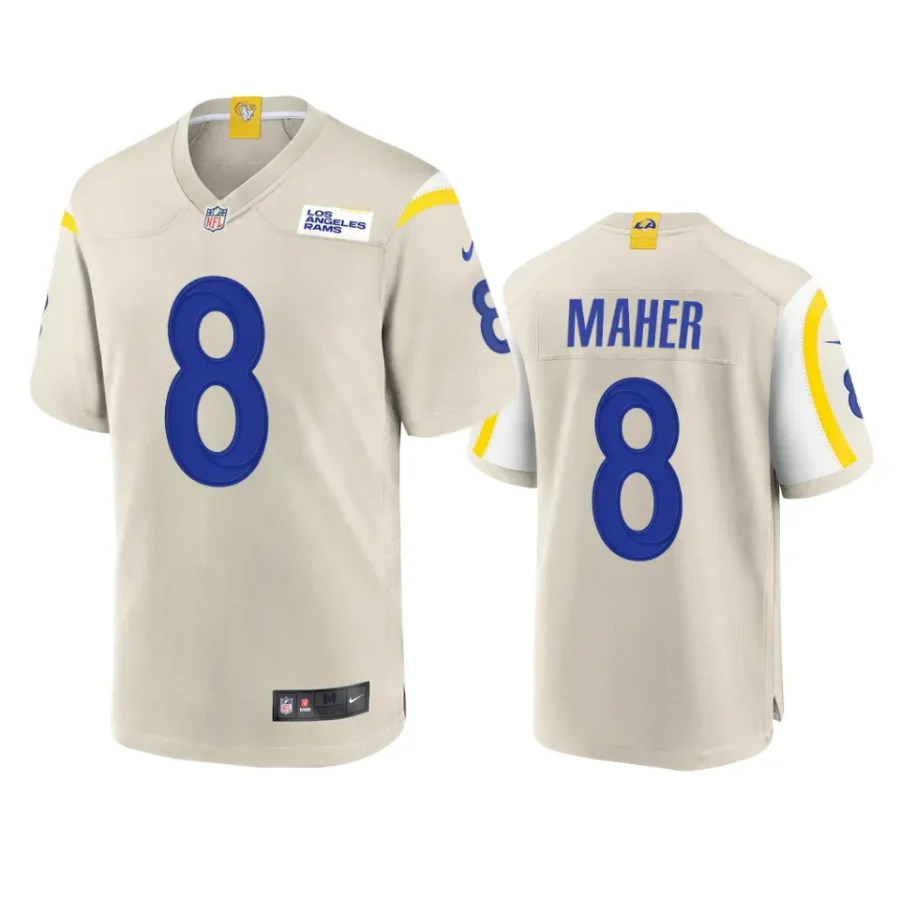 brett maher rams game bone jersey