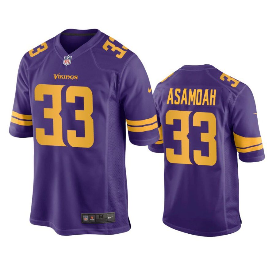 brian asamoah vikings purple alternate game jersey