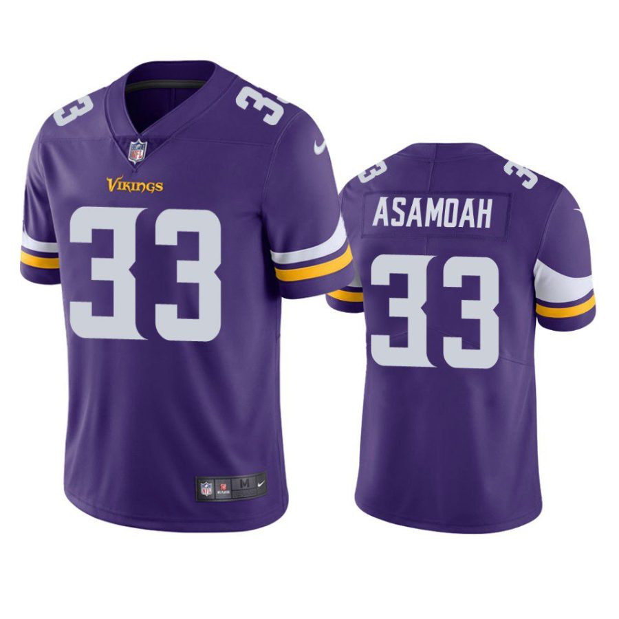 brian asamoah vikings purple vapor jersey