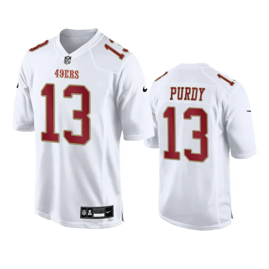 brock purdy 49ers tundra white fashion game jersey