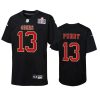 brock purdy carbon fashion super bowl lvii youth scarlet jersey