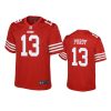 brock purdy game youth scarlet jersey
