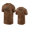 broncos brown 2023 salute to service sideline t shirt