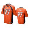 broncos d.j. jones game orange jersey