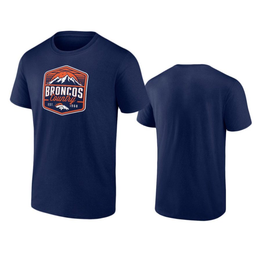 broncos navy open receiver t shirt