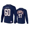 broncos navy staple core long sleeve t shirt