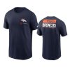 broncos navy team incline t shirt