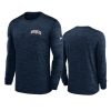 broncos navy velocity athletic stack long sleeve t shirt