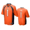 broncos orange number 1 dad jersey