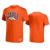 broncos orange staple logo lockup t shirt