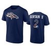 broncos patrick surtain ii navy nfl por la cultura t shirt