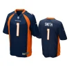 broncos tremon smith game navy jersey