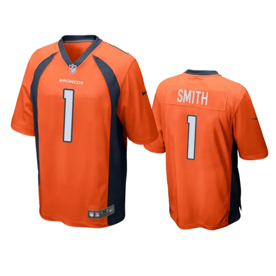 broncos tremon smith game orange jersey