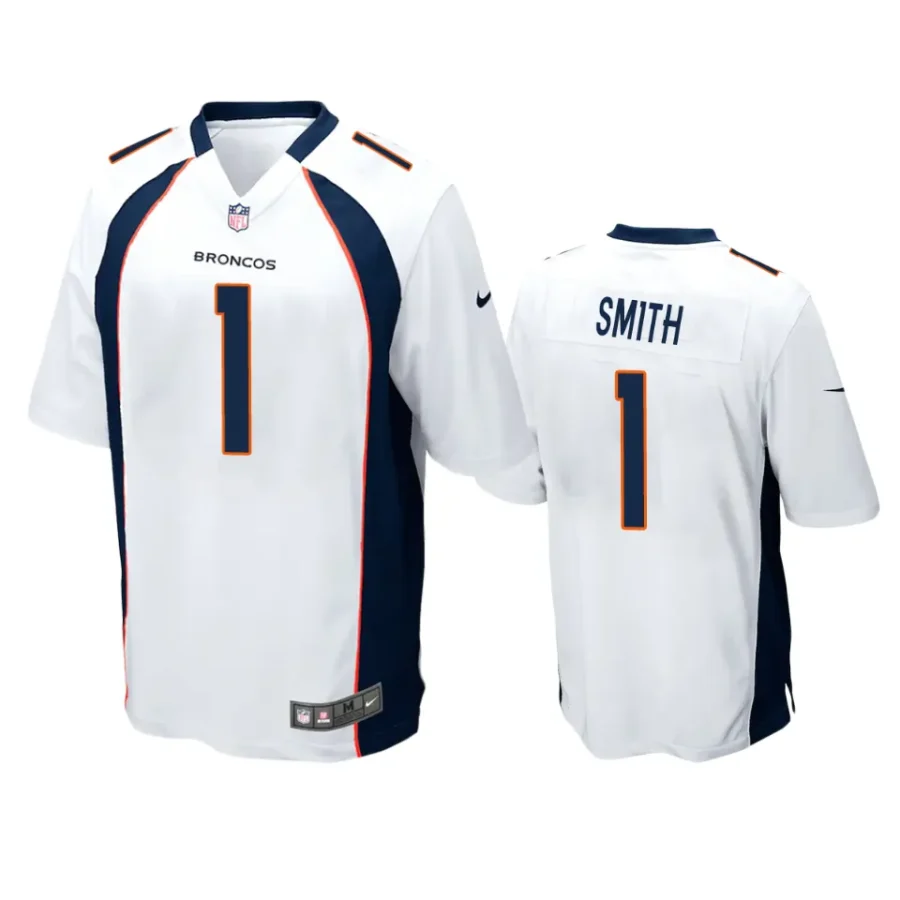 broncos tremon smith game white jersey