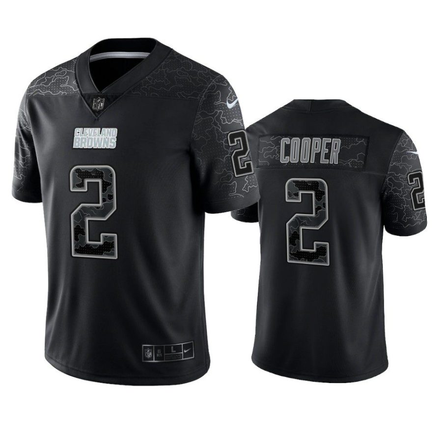 browns amari cooper black reflective limited jersey