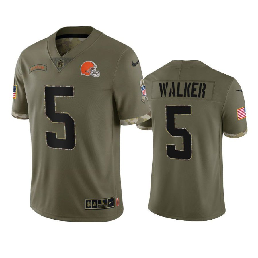 browns anthony walker olive limited 2022 salute to service jersey