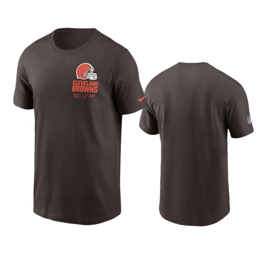 browns brown infographic lock up t shirt