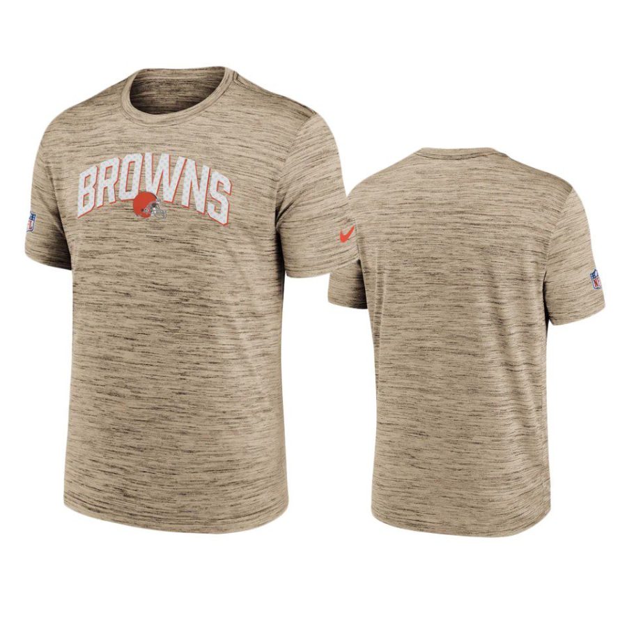 browns brown velocity athletic stack performance t shirt