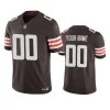 browns custom brown vapor f.u.s.e. limited jersey