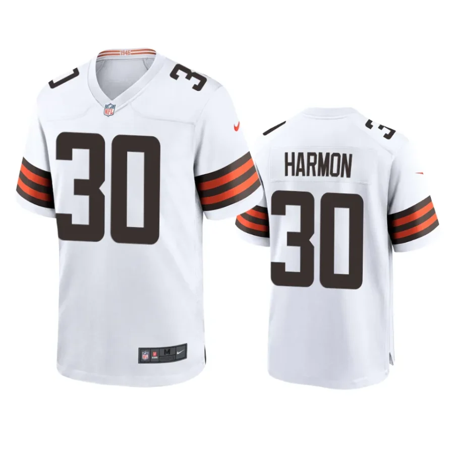 browns duron harmon game brown jersey