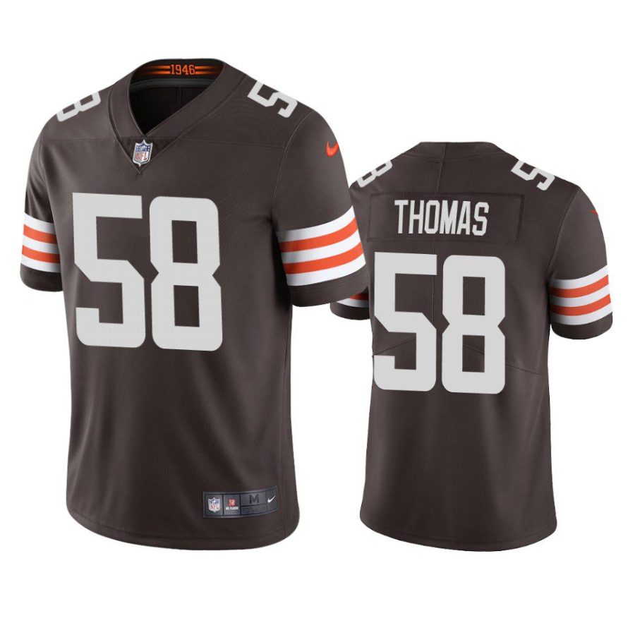 browns isaiah thomas brown vapor jersey