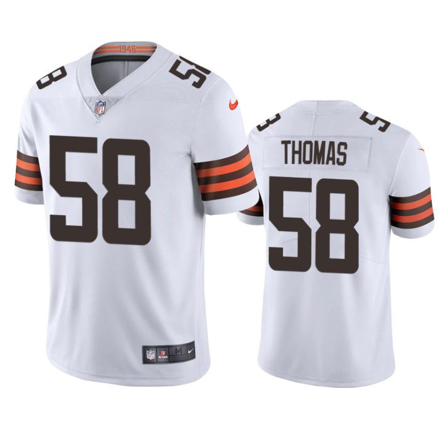 browns isaiah thomas white vapor jersey