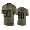 browns jadeveon clowney olive limited 2022 salute to service jersey