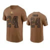 browns nick chubb brown 2023 salute to service t shirt