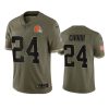 browns nick chubb olive limited 2022 salute to service jersey