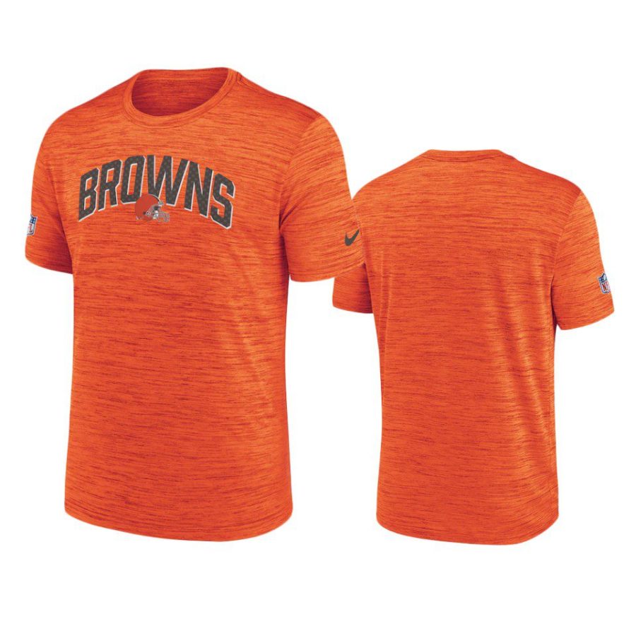 browns orange velocity athletic stack performance t shirt