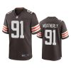 browns stephen weatherly game brown jersey