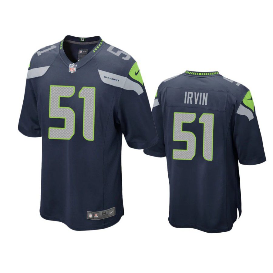 bruce irvin seahawks college navy game jersey